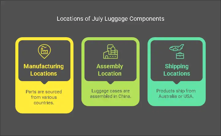 Where is July Luggage Made