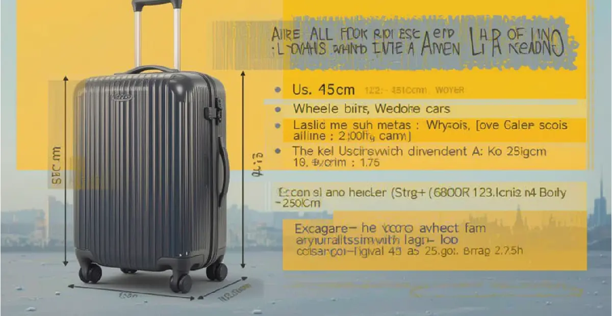 23 kg Luggage Bag Size in cm