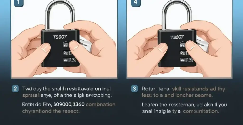 How to Unlock TSA007 Lock Forgot Combination