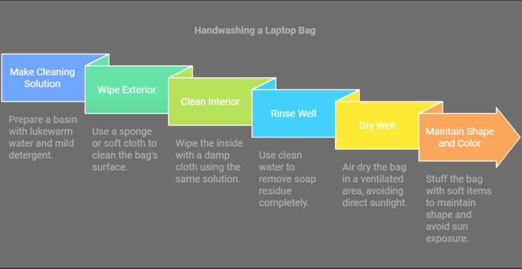 Steps for Handwashing Your Laptop Bag