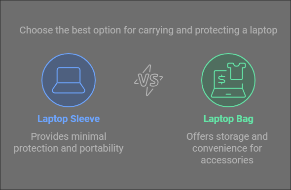 What is the difference between a laptop bag and a laptop sleeve? 