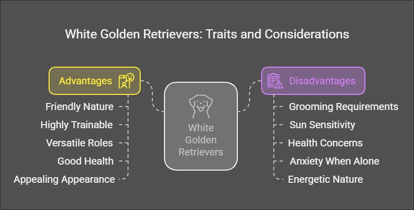 Advantages and Disadvantages of White Golden Retrievers