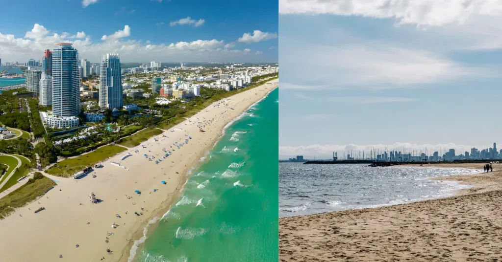South Beach and North Beach