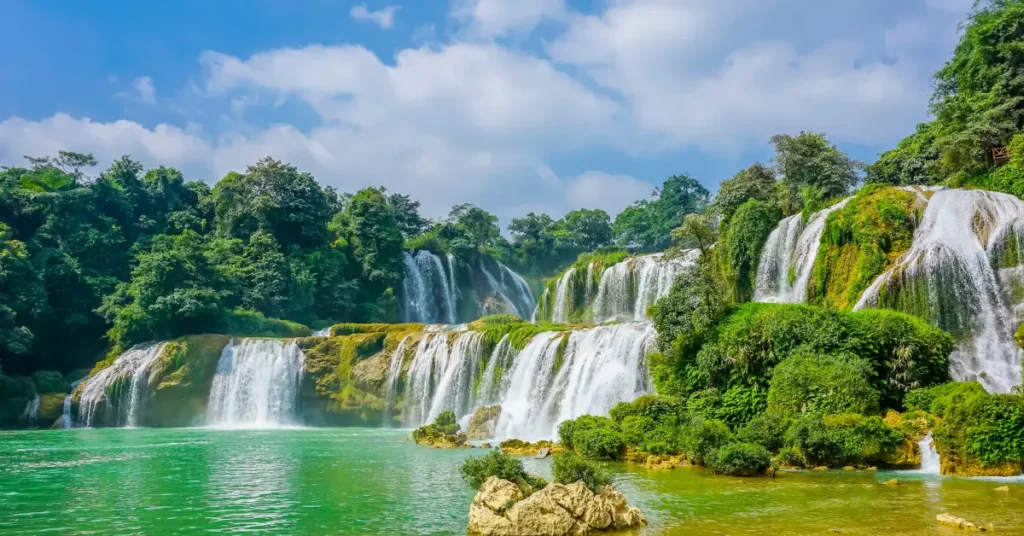 Waterfall Near the City