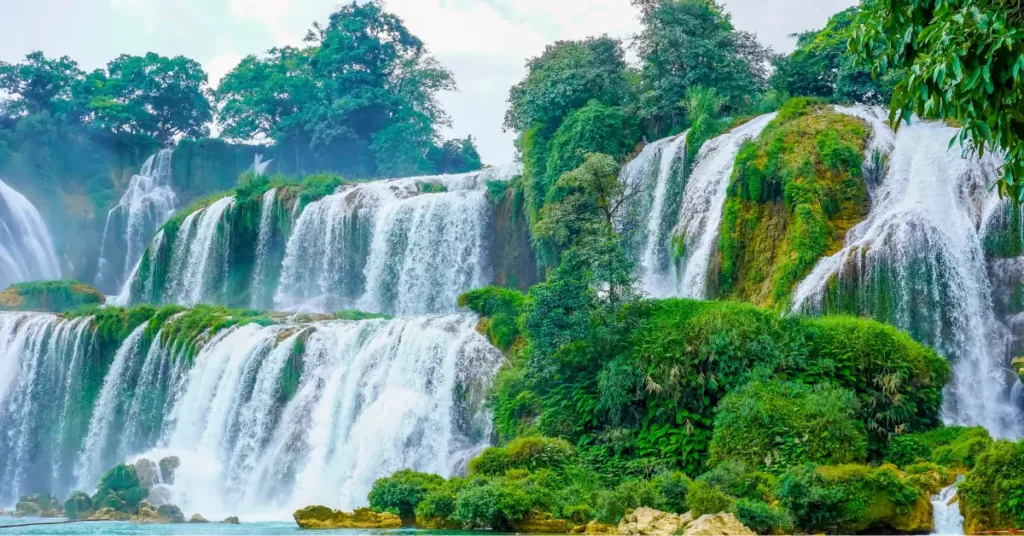 Waterfall Near the City